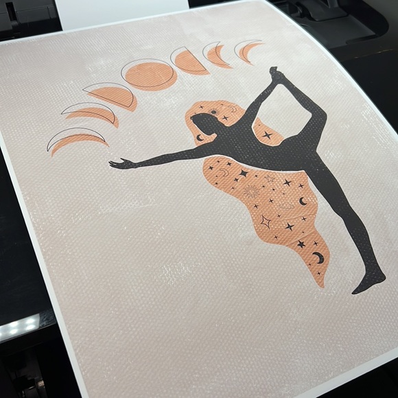 Wall Art Bohemian Woman Silhouette Celestial Print Poster Unframed - Picture 13 of 16